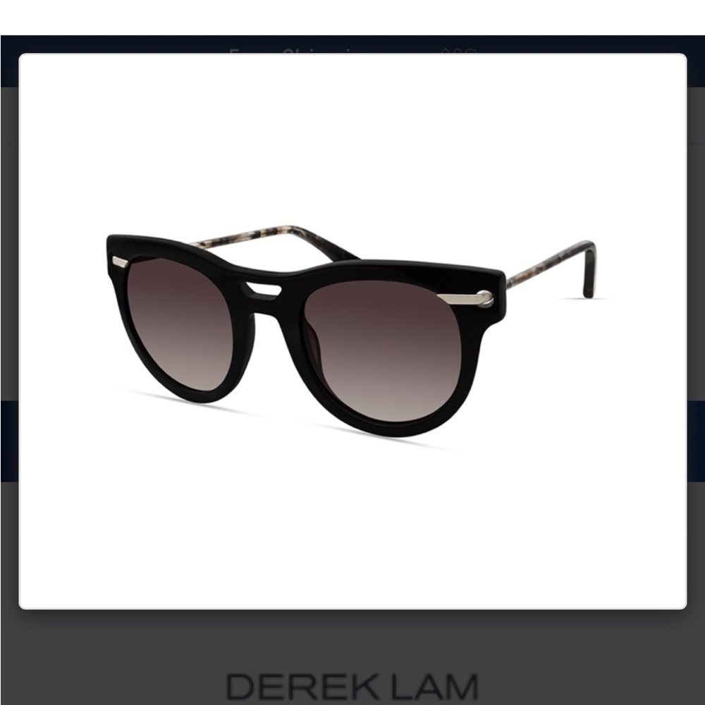 Derek Lam Elegant Black Sunglasses